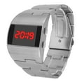 thumbnail image 2 of Montre Électronique Numérique Monochrome à Cadran Large en Acier, 2 of 8