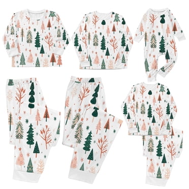 Uaswgudfs Christmas Gift for Family, Matching Pajama Set Xmas Sleepwear Comfy Lounge Set 2 Piece Jammies