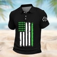thumbnail image 5 of DGMIOCS Mens Polo Moisture Wicking Button Placket Work Black XXL, 5 of 5