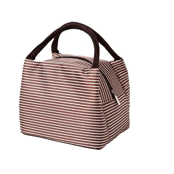 Vecoauto Lunch Sac à pour Femmes Hommes Mignon Sac Fourre-Tout en Velours Côtelé Réutilisable Isolé Boîte à Lunch Grande Capacité Glacière Réutilisable Isolée pour le Travail Pique-Nique Ou Voyage