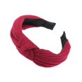 thumbnail image 1 of Mode Couleur Unie Rayé Noeud Croisé Cerceau Bandeau Femmes Fille Chapeaux, 1 of 10