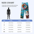 thumbnail image 4 of Pofeuu Whimsical Cats and Flowers Scene Print Men's Pajama Pants, Soft Lounge Pajama Pants with big pockets for Men Plaid Pj Bottoms-Large, 4 of 6