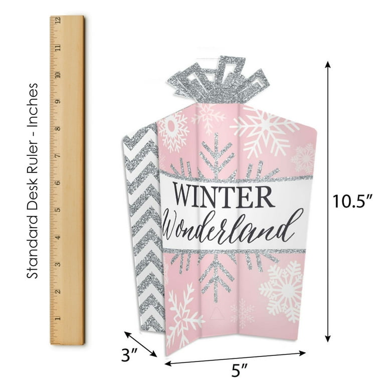 Big Dot Of Happiness Pink Winter Wonderland - Holiday Snowflake Birthday  Party And Baby Shower Decor And Confetti Terrific Table Centerpiece Kit 30  Ct : Target