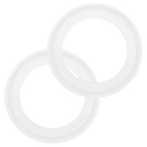 Uxcell 2-Pack Silicone O-Rings Gasket 2.1 in/54mm O-Rings Seal Gasket Fits for OD 3.1 in/77.5mm Sanitary Pipe Weld Ferrule White