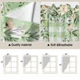 thumbnail image 5 of Swag Valance Curtains for Windows, Watercolor Floral Light Filtering Kitchen Curtains, Spring Flowers Leaves Botanical Green Plaid Window Treatment Valances for Living Room, 36x45 - 2 PCS, 5 of 9