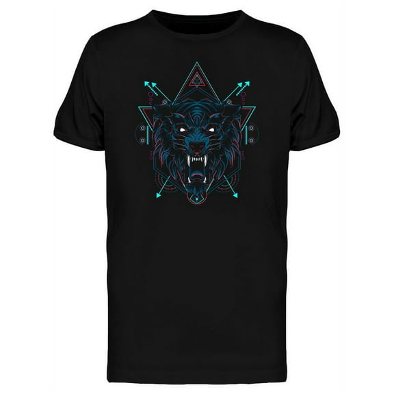 Blue Wolf T-Shirt Men -Image by Shutterstock, Male x-Large