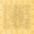 thumbnail image 1 of Ahgly Company Indoor Square Oriental Brown Modern Area Rugs, 4' Square, 1 of 4