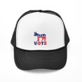 thumbnail image 3 of CafePress - Democrat Vote 2 - Adjustable Unisex Printed Trucker Hat with Mesh Back, 3 of 9