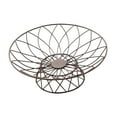 thumbnail image 2 of TISHITA Fruit Basket Wrought Iron Fruit Stand Large Capacity Fruit Vegetable Holder Storage Basket for Kitchen Restaurant Bread Snack Brown L, 2 of 8