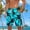 #66-Sky Blue, variant on Men's Elastic Waist Drawstring Loose Fit Beach Shorts with Pockets All-over Print Quick Dry Casual Summer Pants Sky Blue Gifts for Father 2X