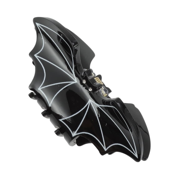 Unique Bargains 1Pc Claw Clip Cute Halloween Bat Design Hair Clip Black