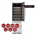thumbnail image 2 of KUCHT 23.5 in. 108 Bottles - 100 Cans Wine & Beverage Cooler in Stainless Steel, 2 of 10