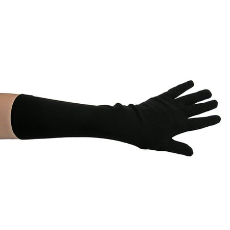 SeasonsTrading Black Costume Gloves (Elbow Length) - Prom, Dance,