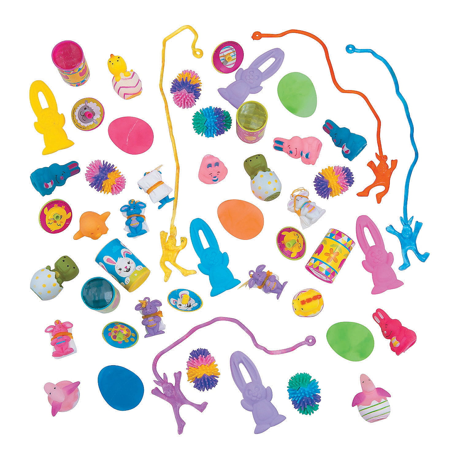 Fun Express Easter Egg Filler Toy Assortment - 50 Pieces