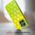 thumbnail image 4 of For Moto G Power 2026/2025 Floral Joy Glitter Shimmer Leather Feel Thick TPU Case - Yellow/Green, 4 of 4