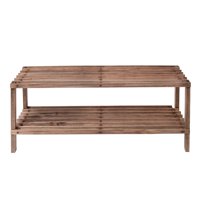 Honey Can Do 2-Shelf Shoe Rack, Espresso