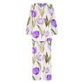 thumbnail image 5 of SnZhen Two Piece Sets for Women Women's Casual Printed Long Sleeved Round Neck Top With Pants Set, 5 of 5