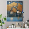 thumbnail image 4 of Golden Trees Village Canvas Wall Art 15.75x11.81 Inches, 4 of 8