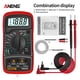 thumbnail image 4 of ANENG AN8205C Multímetro Pantalla digital Retroiluminación AC / DC Voltímetro Temperatura portátil Temperatura Multimetro Probador electrónico Detector electrónico rojo kenally  TO001266-01, 4 of 6