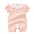 thumbnail image 5 of XINXIAOO Clothes Soft Short Sleeve Bodysuits Romper Summer Outfit Baby Girl Bodysuit 6-9 Months, 5 of 9