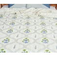 thumbnail image 2 of Dhaka International 100% Cotton Handmade Block Printed Bedspread | Lightweight Reversible Bed Cover for All Seasons - ( White - 90x108 " Double / Queen Size ), 2 of 4