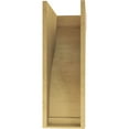 thumbnail image 4 of 10"W x 20"D x 30"H Classic Helena Rough Cedar Woodgrain TimberThane Corbel, Primed Tan, 4 of 6