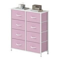 thumbnail image 2 of DEXTRUS 8-Drawer Fabric Dresser for Adults, Pink Storage Organizer for Bedroom, Closet & Living Room, 2 of 10
