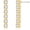 Gold - 0.75" inch, variant on CZ Drop Earrings for Women - Long Gold Statement Duster Earrings