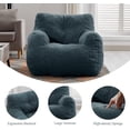 thumbnail image 4 of Sumdeal Soft Tufted Foam Bean Bag Chair For Adults, Fluffy Lazy Sofa Teddy Fabric Bean Bags Comfy Couch, Stuffed Bean Bag Sofa Reading Chair Lounge Chair for Bedroom, Living Room, Apartment, Green, 4 of 8