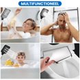 thumbnail image 4 of Shower Head with Hose - Water-Saving Shower Head 105mm - 3 Spray Types Rain Shower - High Pressure Shower Set with Holder - Silver Bathroom Shower for Family and Pets - Incl. Mounting, 4 of 6