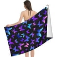 thumbnail image 3 of Butterfly Large Beach Towel - Plush Thick Cotton Pool Towel, Adult Beach Towels, 3 of 17
