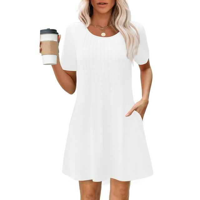 Soldes d'Été! Robe d'Été Aguichant à Manches Courtes et Col Rond, Imprimée, pour Femme. Parfait pour une Sortie Ou une Soirée Décontractée. Offres Exceptionnelles du Jour!