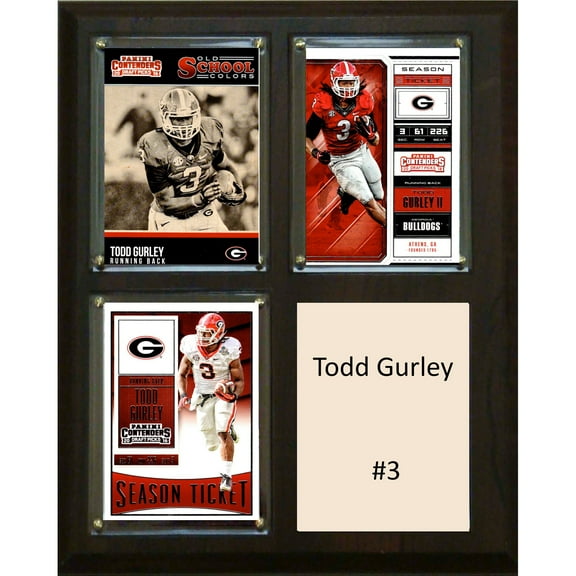 C&I Collectables 810GURLEYCO NCAA 8 x 10 in. Todd Gurley Georgia Bulldogs Player Plaque