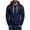 A-Navy, variant on Gtoiithly Men's Hoodie Full Zip Cotton Lightweight with Pockets Solid Zipper Lined Long Sleeve Menswear Sweaters for Spring Outdoor E-Black L
