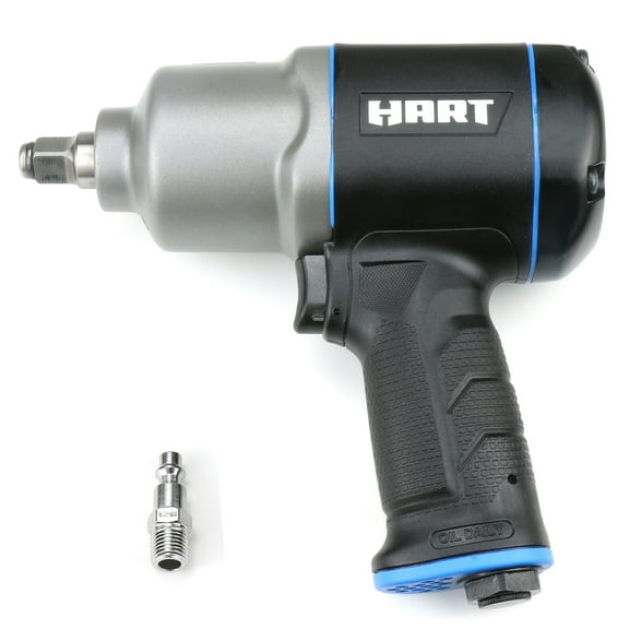 Hyper Tough 20V Max Brushless 1/2-inch Mid-Torque Cordless Impact Wrench with 4.0Ah Lithium-Ion Battery and Charger