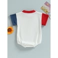 thumbnail image 5 of Aojekbee Independence Day Baby Jumpsuit Casual Summer Contrast Color Short Sleeve Romper for Toddler Boy Girls, 5 of 10
