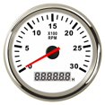 thumbnail image 2 of 85mm Car Boat Tacho Sensor Marine Tacho Meter with LCD Hourmeter 3000 4000 6000 8000 RPM Boat Tachometer 12V/24V Red Backlight ,Wide Applicability, 2 of 7