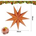 thumbnail image 3 of 6 piezas Papier Stern Dekoration,30 cm H?nge-Deko aus Papier,faltsterne weihnachten,3D Sterne Form für Weihnachten,Sterne Form Papier,Papierstern Weihnachtsdeko,Weihnachtstern Papier Dekor(Orange,3, 3 of 6
