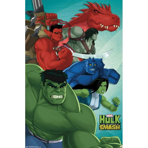 Marvel Comics TV - Hulk And The Agents Of Smash Wall Poster, 22.375" x 34"