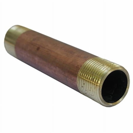 Larsen Supply Expressive Design Group 208280 0.75 x 5 in. Red Brass Nipple - Residential Use Standard Application