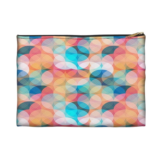 eloria Abstract Pattern Women Accessories Organizer Makeup Bag Cosmetic Pouch Toiletry Bag For Accessories Kids Teens Girls Cotton Canvas, Pack of 3
