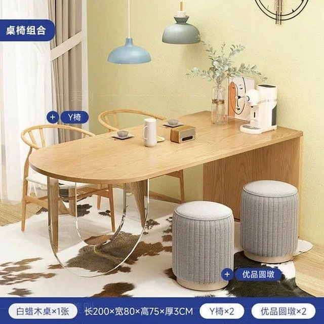 Design Acrylic Dining Table Wooden Waterproof Nordic Elegant Dining Table Minimalist Modern Mesas De Comedor Kitchen Furniture My Lux Decor Round