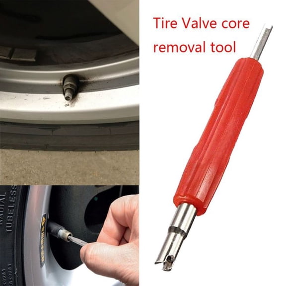 Dbuoem Double Head Car Truck Tire Valve Stem Remover Puller Installer Repairing Tool
