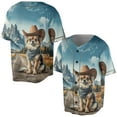 thumbnail image 3 of Welcome Fall Western Cowboy Chihuahua Enjoys Majestic Autumn All Over Print 3D Baseball Shirt Dog Lover Gifts Idea Softball Sport - 01007, 3 of 6