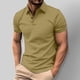 thumbnail image 1 of pstuiky Camisas de vestir de manga corta para hombre, Camisa de manga corta con botones y solapa de verano de color liso para hombre camisas casuales para hombre xl, 1 of 6