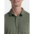 thumbnail image 4 of George Men's & Big Men's 2-Pack Short Sleeve Jersey Polo with Pocket, Sizes S-3XL, 4 of 7