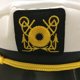thumbnail image 5 of QIIBURR Sombrero marinero blanco Sombrero de capitán de barco Sombrero de capitán de barco de yate de marinero Gorra de almirante de la marina Gorra de oro blanco Sombrero de capitán de yate Sombrero, 5 of 8