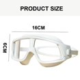 thumbnail image 2 of Gafas de natación, gafas de natación antivaho, gafas de natación para jóvenes, hombres y mujeres adultos, color blanco, 2 of 5