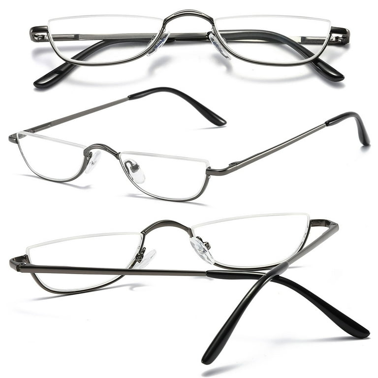 Half moon eyeglass frames sale