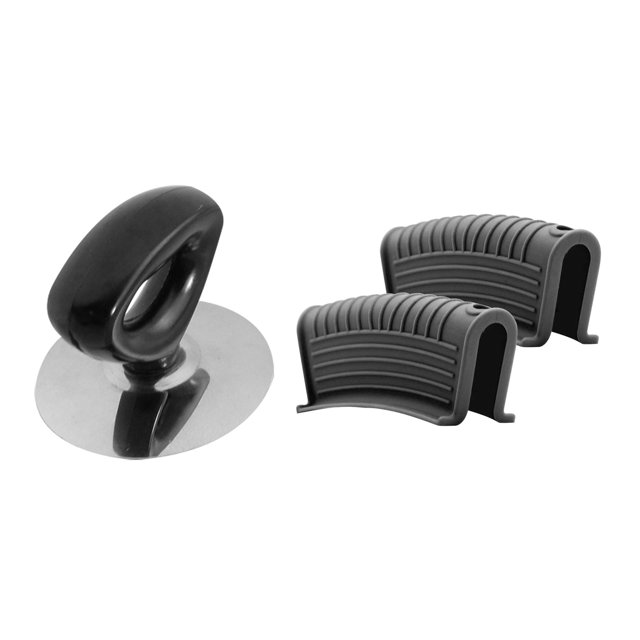 1x Cookware Pot Lid Cover Knob Handle & 2x Thickened Silicone Pan